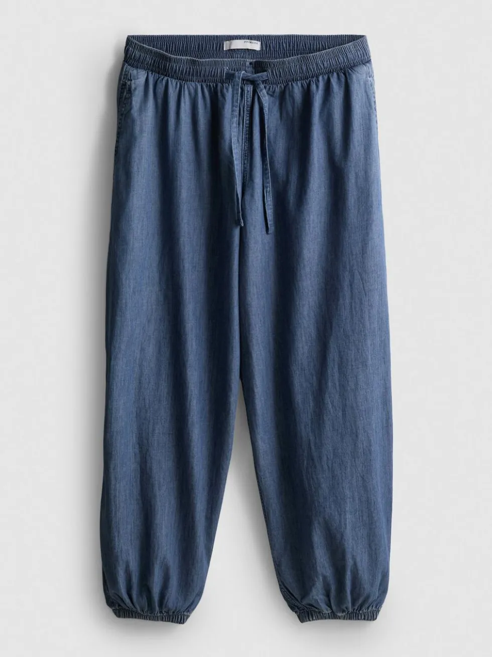 Haremshose aus Baumwoll-Denim