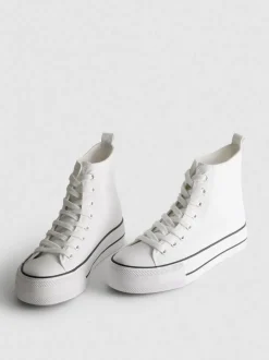 High-Top-Sneaker aus Canvas