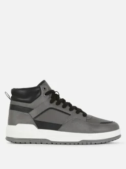 High-Top-Sneaker mit Einsätzen
