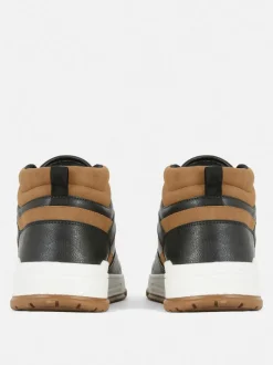 High-Top-Sneaker mit Einsätzen