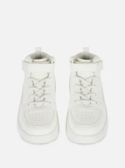 High-Top-Sneaker mit Riemen