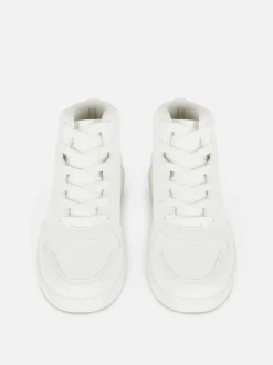 High-Top-Sneakers mit klobiger Sohle