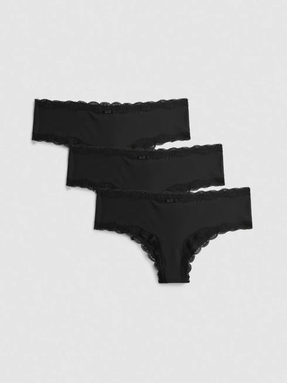 Hipster-Slips mit Spitzenbesatz, 3er-Pack