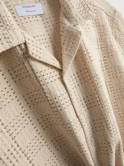 Häkelshirt mit Schachbrettmuster
