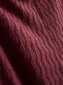 Hose in Knitteroptik mit weitem Bein