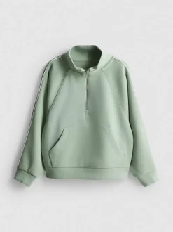1–9 Jahre | Active-Sweatshirt mit halbem Reißverschluss und Trichterkragen