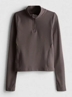7–15 Jahre | Active-Sweatshirt mit halbem Reißverschluss