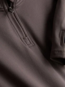 7–15 Jahre | Active-Sweatshirt mit halbem Reißverschluss