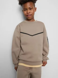 7–15 Jahre | Activewear-Sweatshirt mit Einfassungen