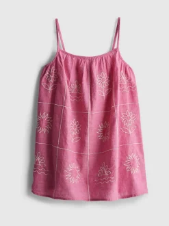 1,5–9 Jahre | Besticktes Chambray-Trägerkleid