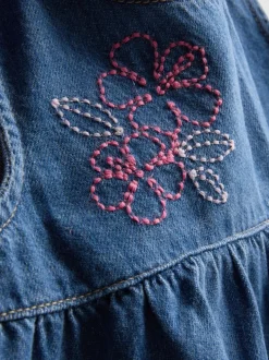 1,5–8 Jahre | Besticktes Denim-Top und Shorts im Set