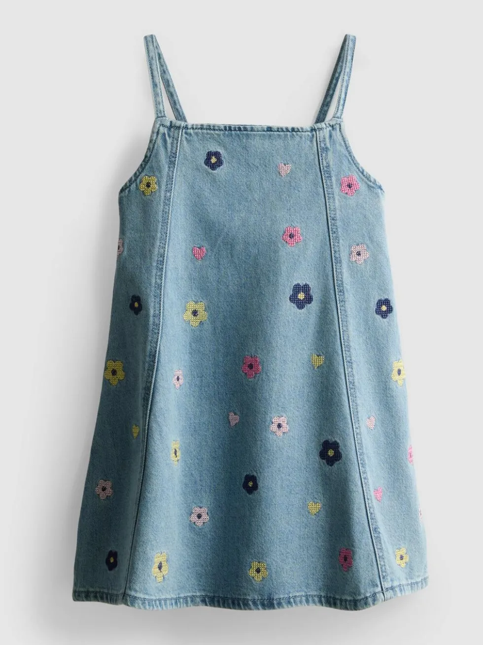 1,5–9 Jahre | Besticktes Jeanskleid
