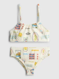 7–15 Jahre | Bikini mit Postkarten-Print