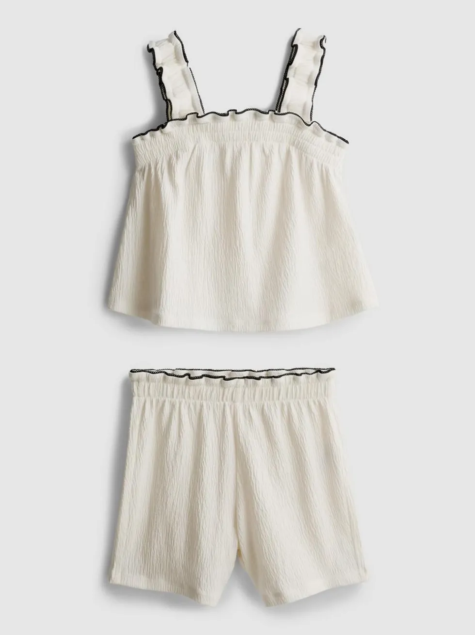 1,5–9 Jahre | Bluse und Shorts in Knitteroptik