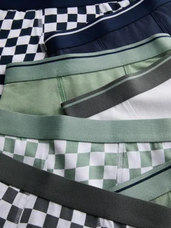2–15 Jahre | Boxershorts mit hohem Baumwollanteil und Rennflaggenmuster, 7er-Pack