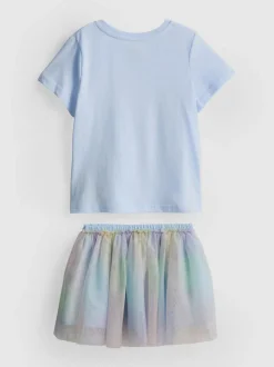 1–9 Jahre | „Disney Prinzessinnen“ T-Shirt und Tutu-Rock im Set