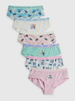 2–15 Jahre | „Disney Stitch“ Hipster-Slips, 6er-Pack