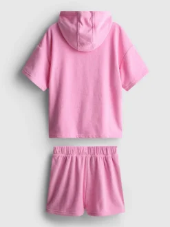 7–15 Jahre | Frottee-Hoodie und Shorts im Set