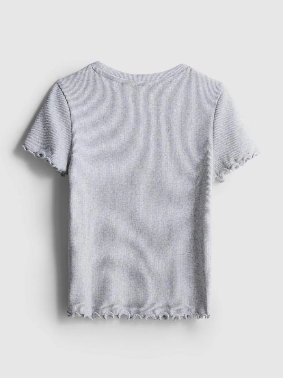 1,5–8 Jahre | Geripptes T-Shirt mit gekräuseltem Saum
