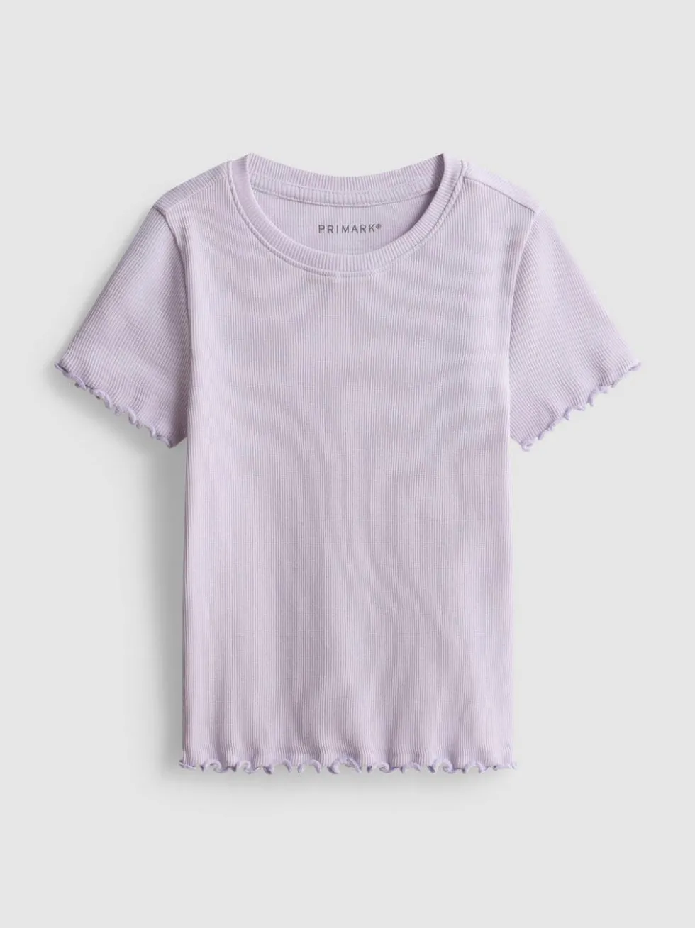 1,5–8 Jahre | Geripptes T-Shirt mit gekräuseltem Saum