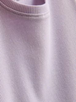 1,5–8 Jahre | Geripptes T-Shirt mit gekräuseltem Saum
