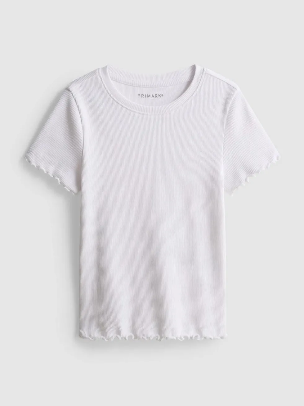 1,5–8 Jahre | Geripptes T-Shirt mit gekräuseltem Saum