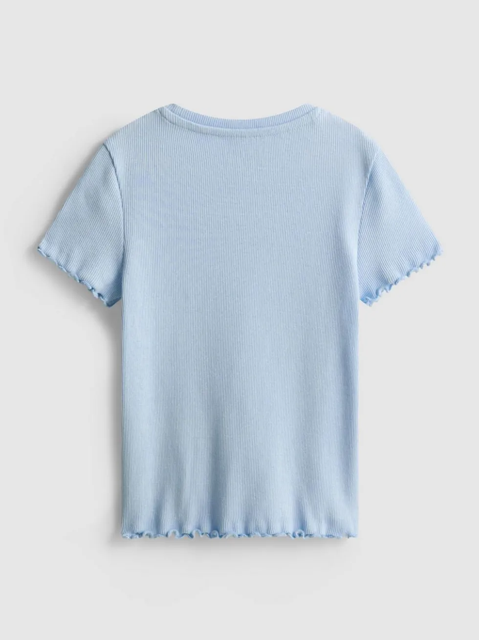 1,5–8 Jahre | Geripptes T-Shirt mit gekräuseltem Saum
