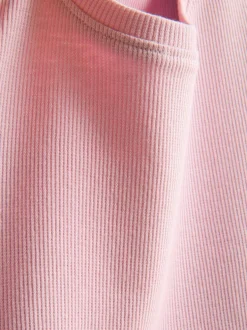 1,5–8 Jahre | Geripptes T-Shirt mit gekräuseltem Saum