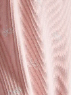 1,5–8 Jahre | Geripptes T-Shirt mit Print und hohem Baumwollanteil