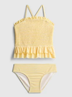 1–9 Jahre | Gesmokter Tankini mit Rüschen