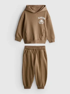 1–9 Jahre | Hoodie und Jogginghose mit Basketball-Grafik