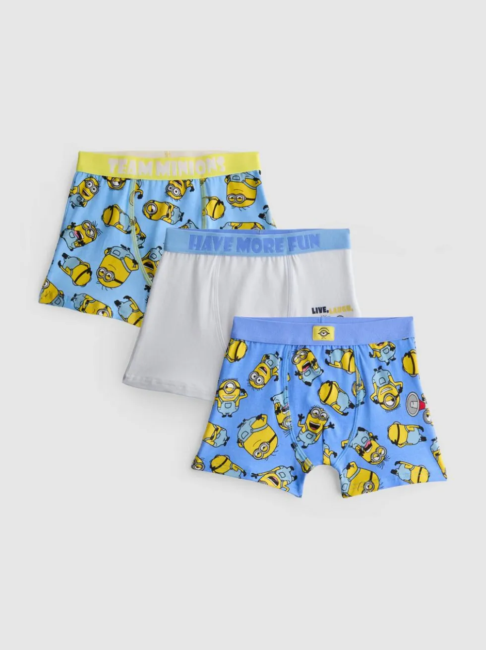 1,5–11 Jahre | „Ich – Einfach unverbesserlich“ Minions-Unterhosen, 3er-Pack
