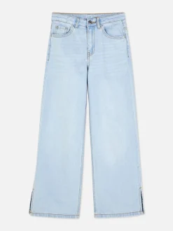 7–15 Jahre | Jeans mit weitem Bein und Schlitz am Saum