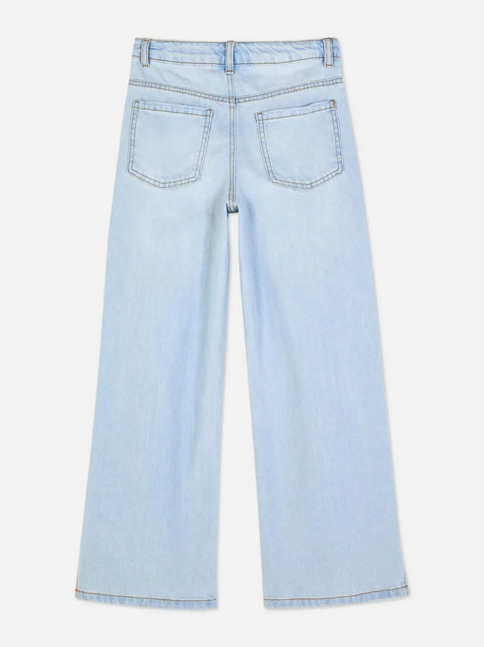 7–15 Jahre | Jeans mit weitem Bein und Schlitz am Saum