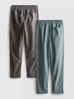 7-15 Jahre | Jogginghosen aus Twill, 2er-Pack