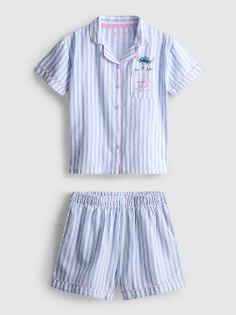 5–15 Jahre | Kurzer „Disney Stitch“ Hemdschlafanzug