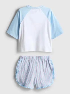 5–15 Jahre | Kurzer „Disney Stitch“ Schlafanzug mit geradem Top