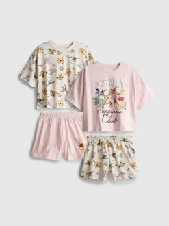 5–15 Jahre | Kurzer „Disney Winnie Puuh“ Schlafanzug, 2er-Pack