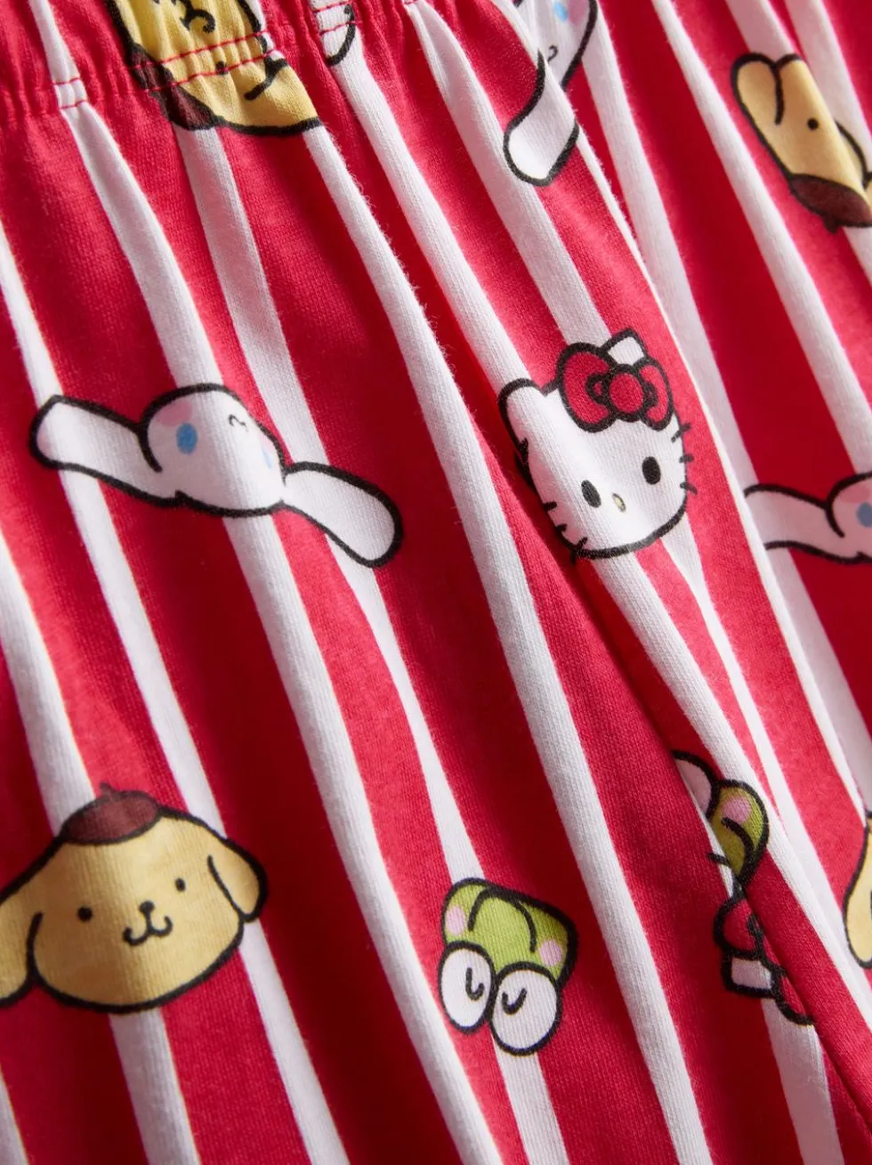 5–15 Jahre | Kurzer „Hello Kitty and Friends“ Schlafanzug mit geradem Top