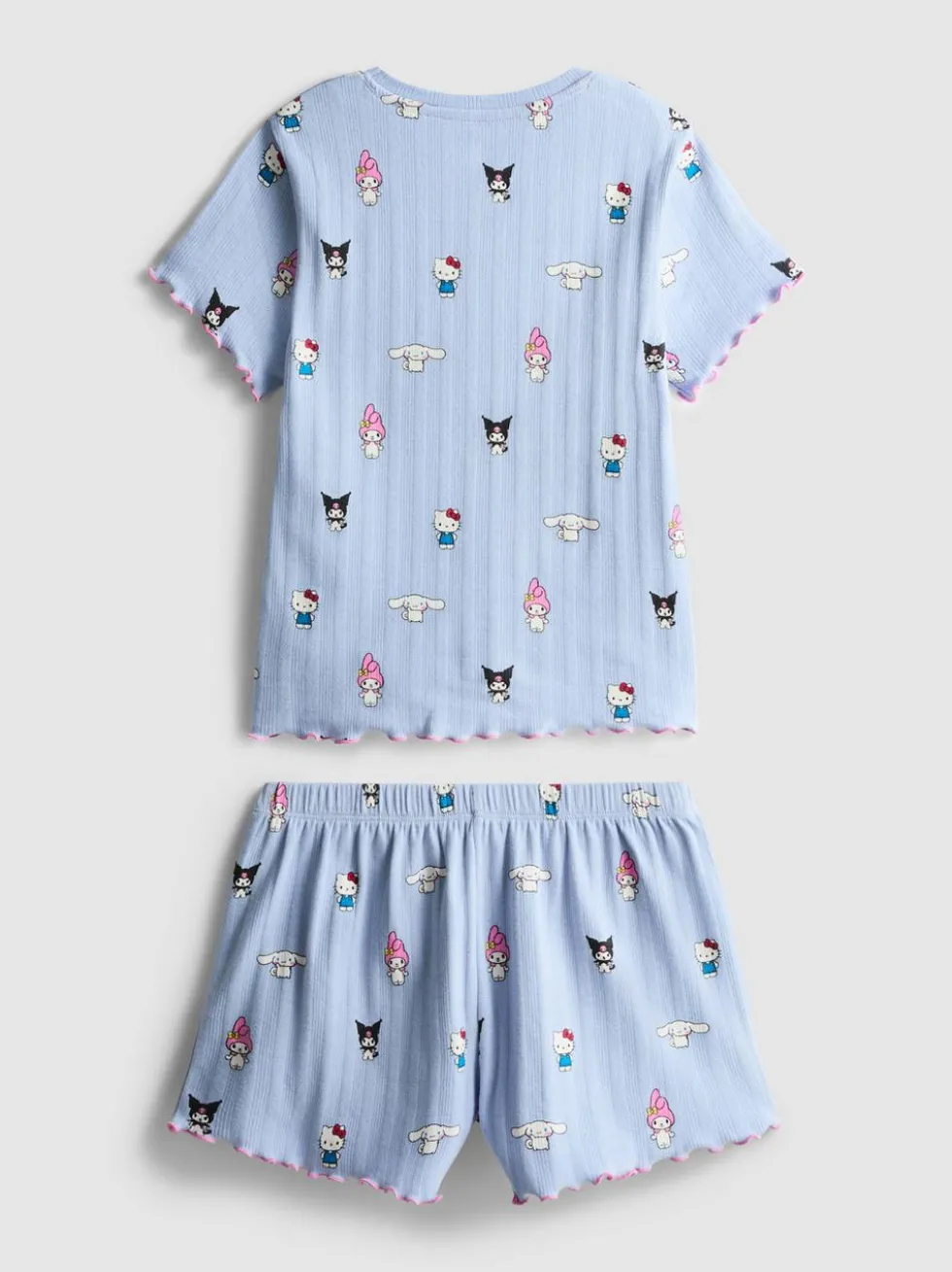 5–15 Jahre | Kurzer „Hello Kitty and Friends“ Pointelle-Schlafanzug