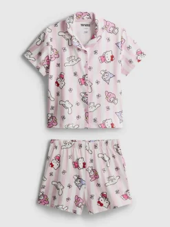 5–15 Jahre | Kurzer „Hello Kitty and Friends“ Schlafanzug