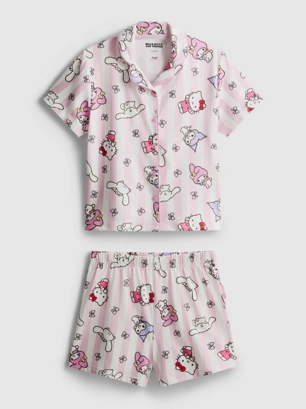5–15 Jahre | Kurzer „Hello Kitty and Friends“ Schlafanzug