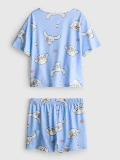 5–15 Jahre | Kurzer „Hello Kitty Cinnamoroll“ Schlafanzug