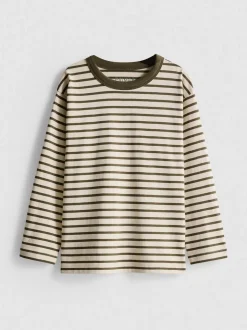 1–9 Jahre | Langarmshirt aus reiner Baumwolle mit Streifen