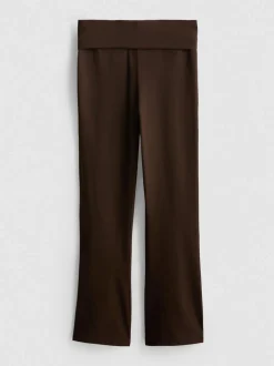 7–15 Jahre | Leggings mit hohem Baumwollanteil, ausgestelltem Bein und umgeschlagenem Bund