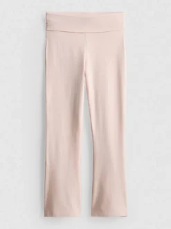 7–15 Jahre | Leggings mit hohem Baumwollanteil, ausgestelltem Bein und umgeschlagenem Bund