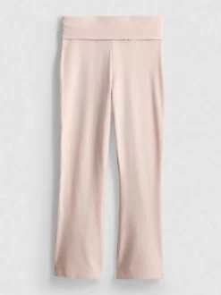 7–15 Jahre | Leggings mit hohem Baumwollanteil, ausgestelltem Bein und umgeschlagenem Bund