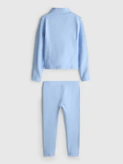 3–8 Jahre | Nahtloses Active-Set mit Sweatshirt mit Trichterkragen und Leggings