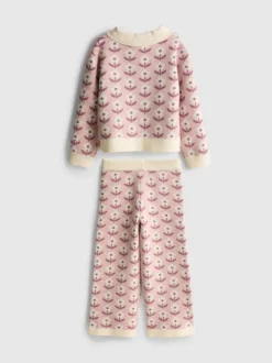 1–9 Jahre | Pullover mit Blumenmuster und Strickhose