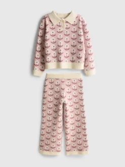 1–9 Jahre | Pullover mit Blumenmuster und Strickhose